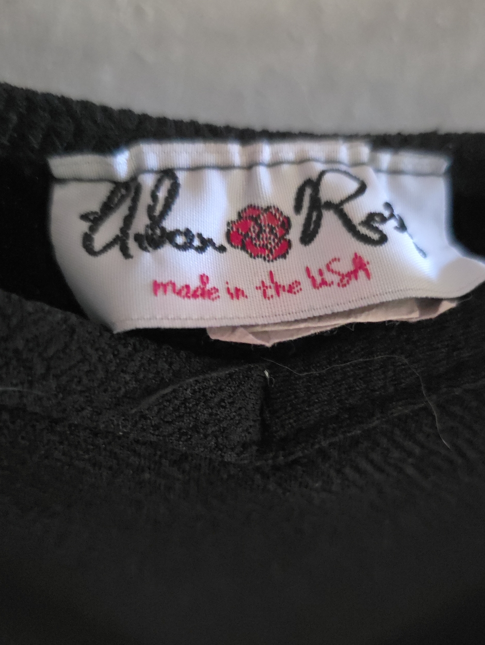Alber R's Black with Pink Rose Logo Jumpsuit